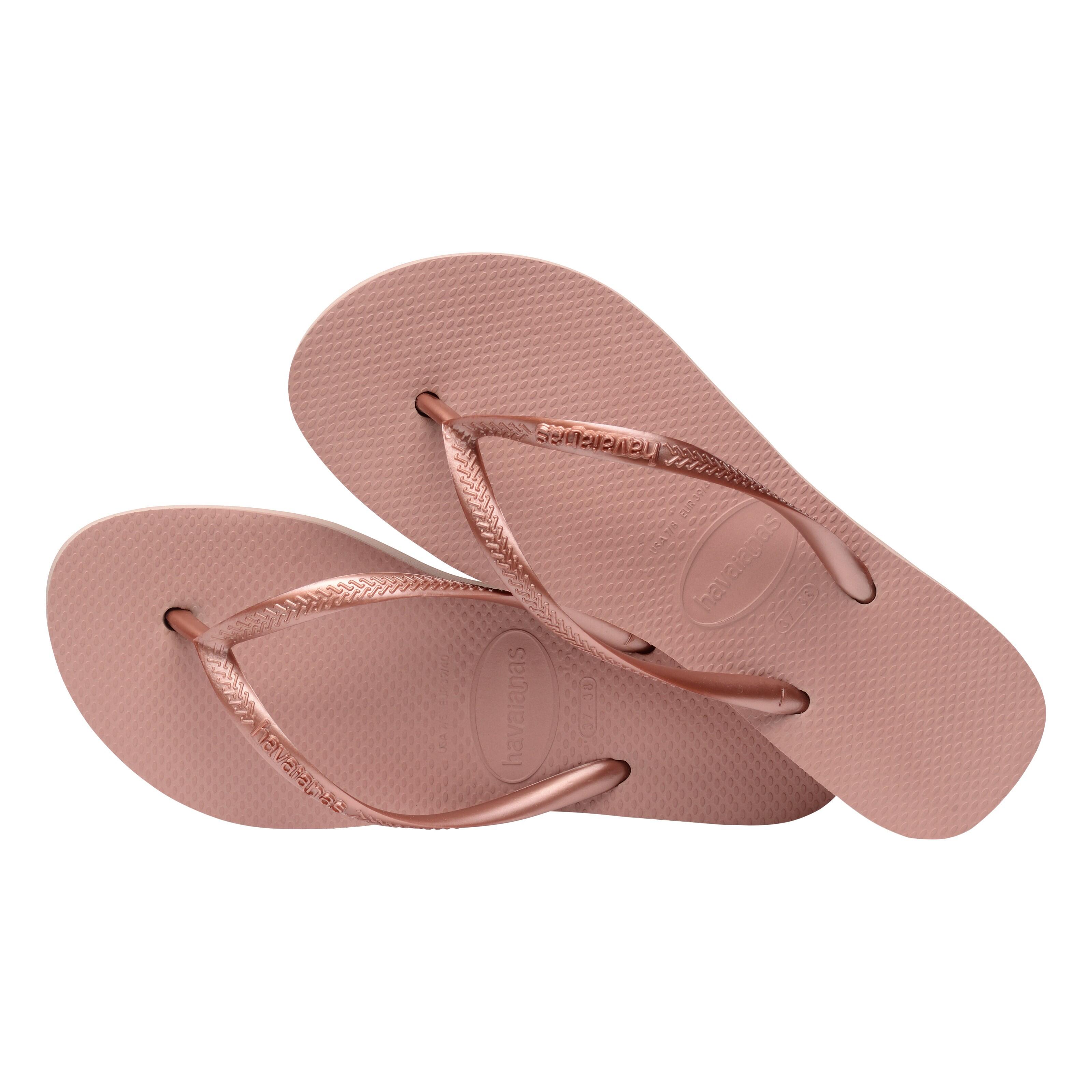 Chinelos Havaianas Modelo Slim Flatform Cor Rosa 4/7