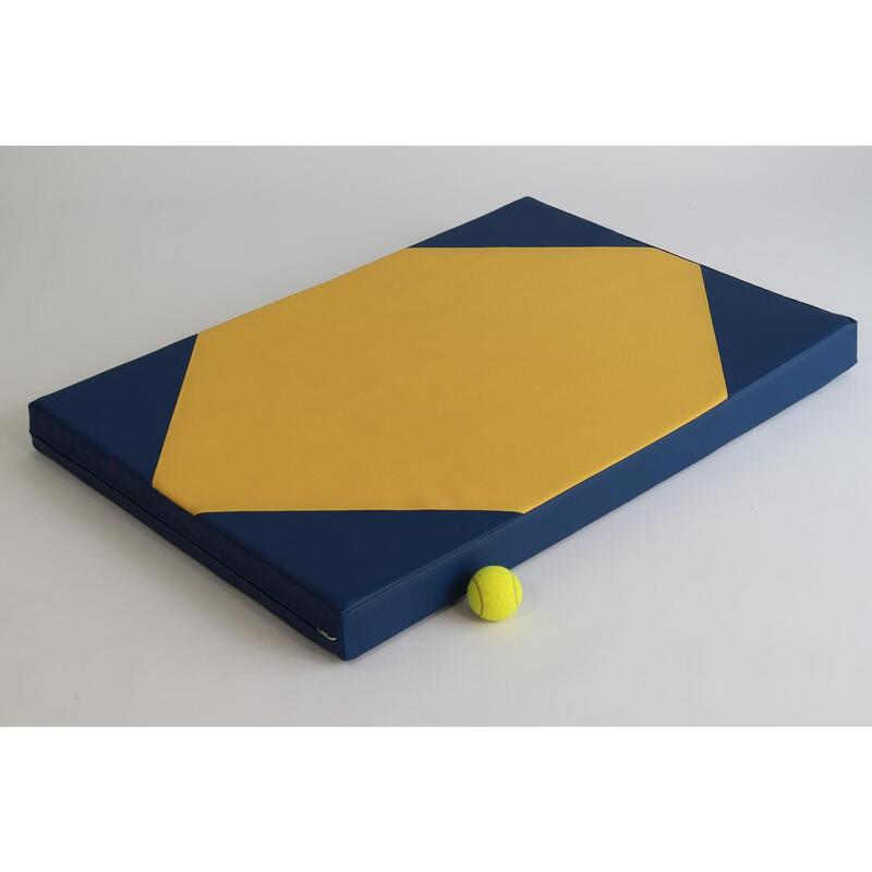 Turnmatte 100 x 70 x 8 cm Gelb/Blau