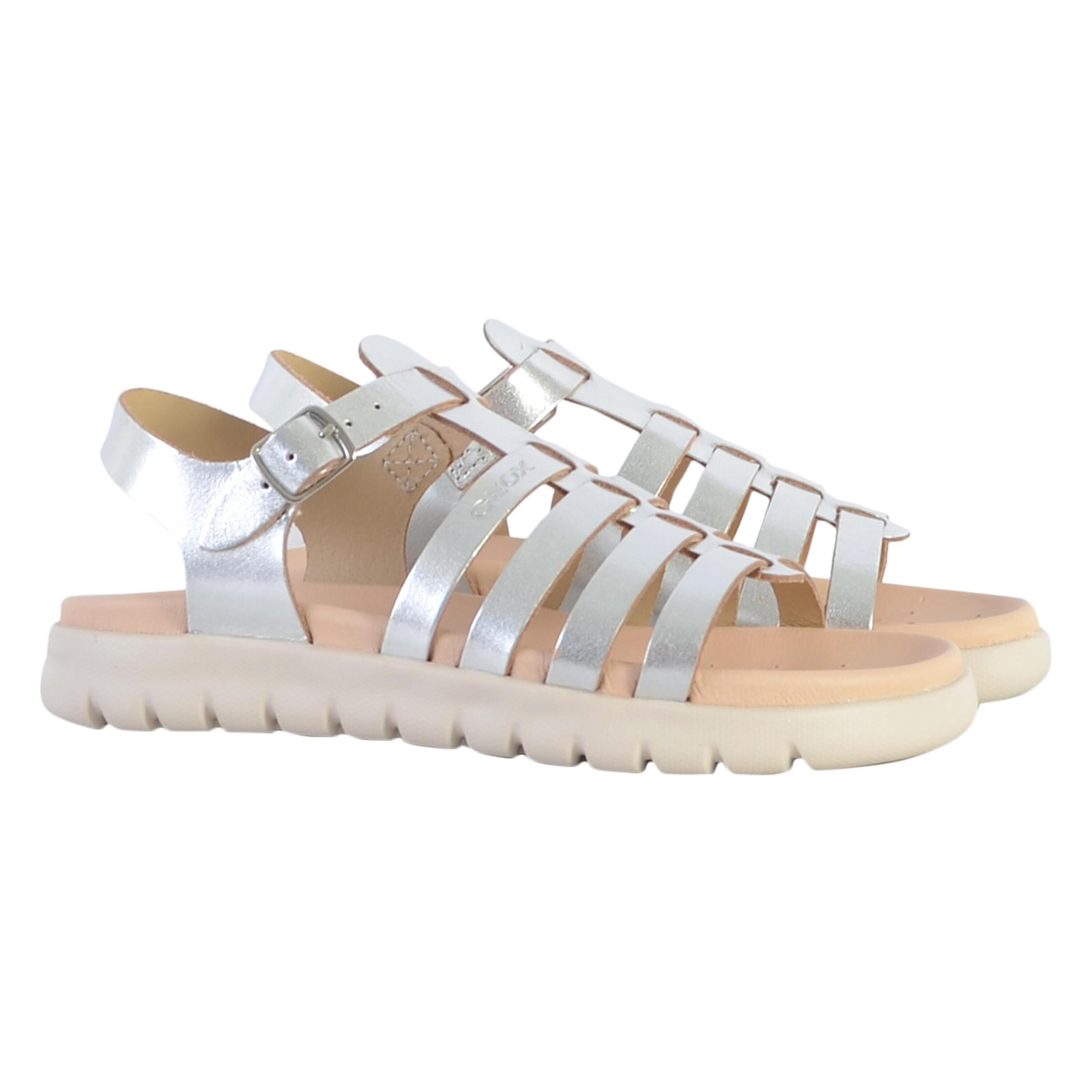 Sandalen Geox Modell J S. Soleima G.b - Metal.lea Farbe Silber 3/5