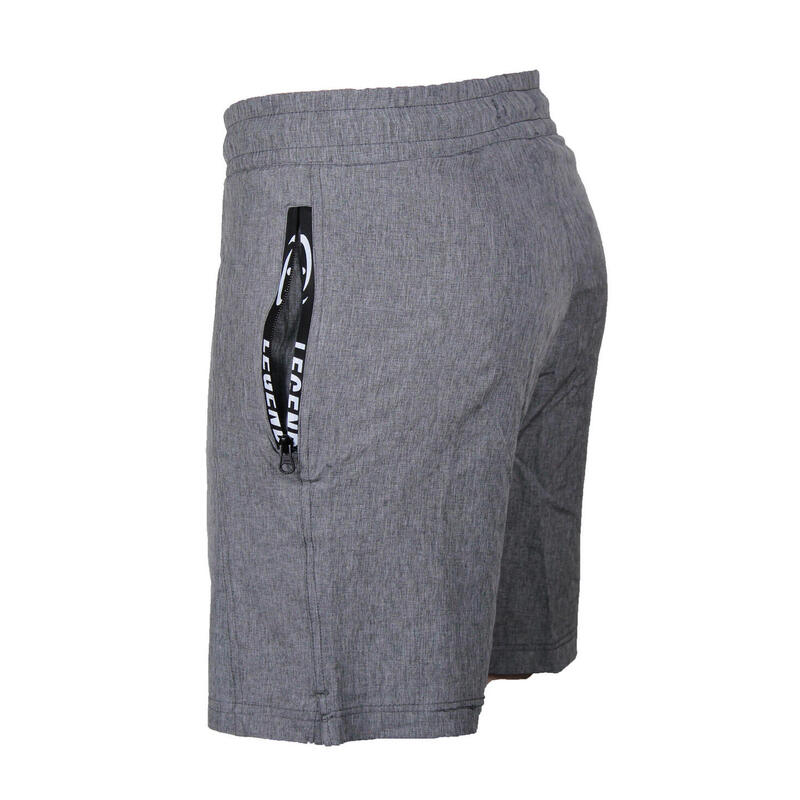 Short avec poches zippées Enfant/Adulte Gris Polyester