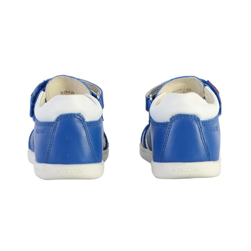 Sandale Plate Cuir Geox Enfant Macchia