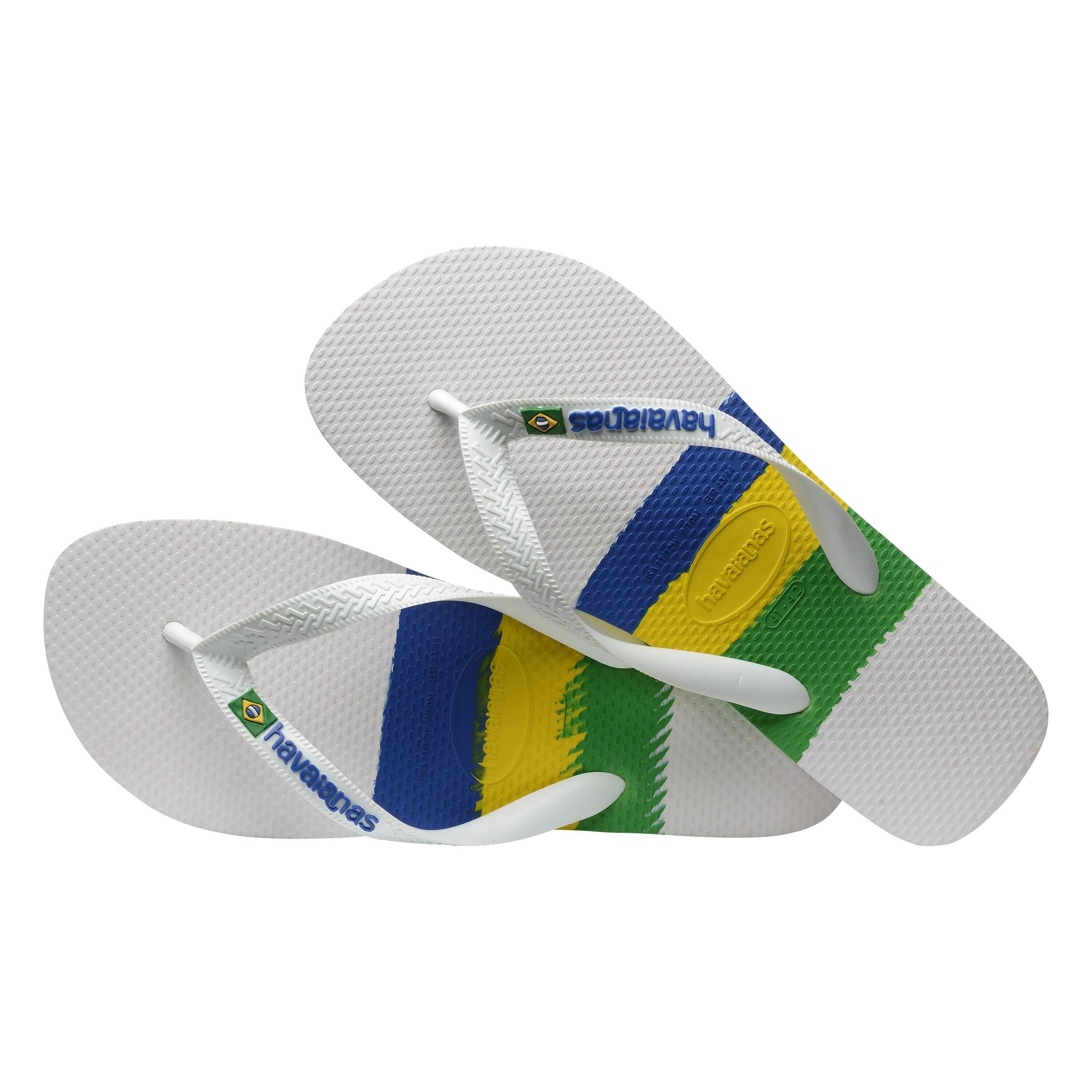 Chinelos Havaianas Modelo Brasil Tech Cor Branco 5/5