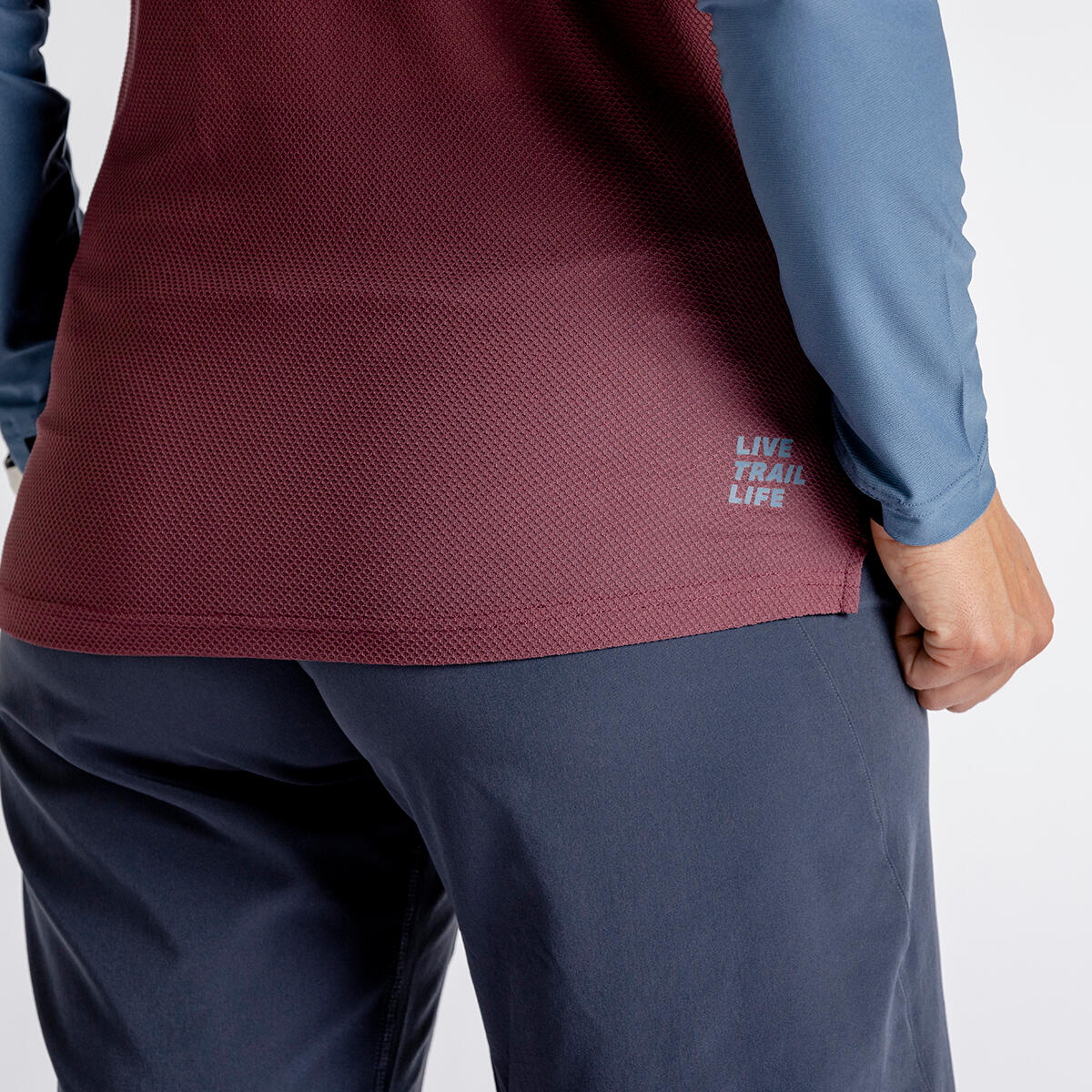 Flow XTG - Henley a maniche lunghe da donna - Uvetta / Navy 6/7