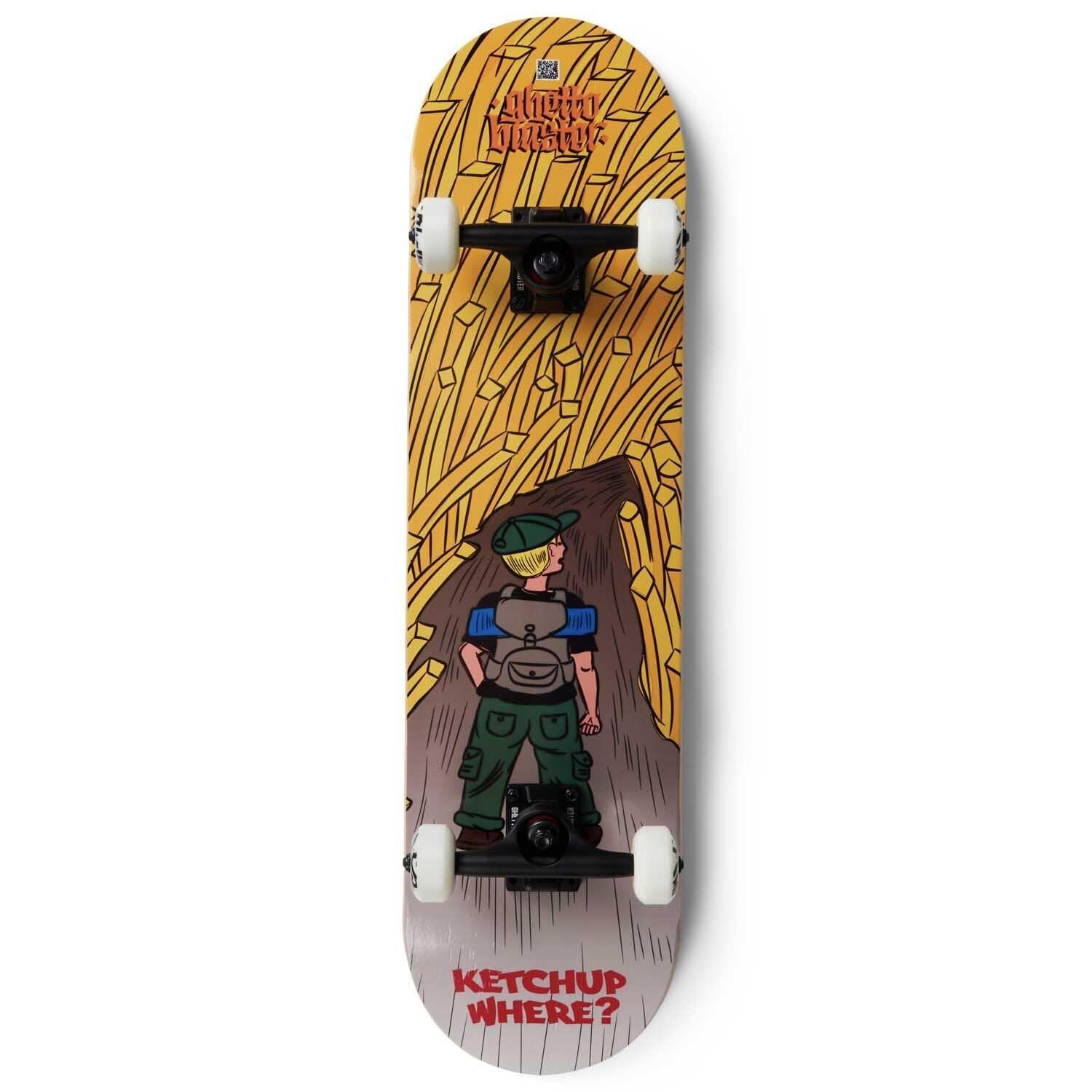 GHETTOBLASTER Skateboard Komplettboard für Anfänger Forest Fries  8.0"