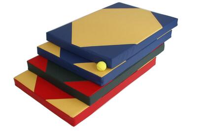 Turnmatte 100 x 70 x 8 cm Grün Weichbodenmatte Gymnastikmatte