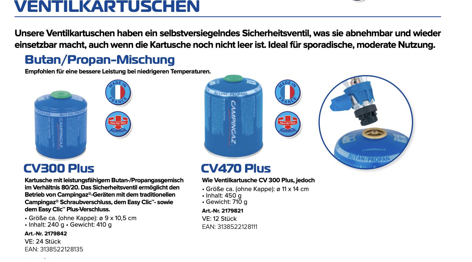 Campingaz CV470 Plus Butane Propane Cartridge 3/3