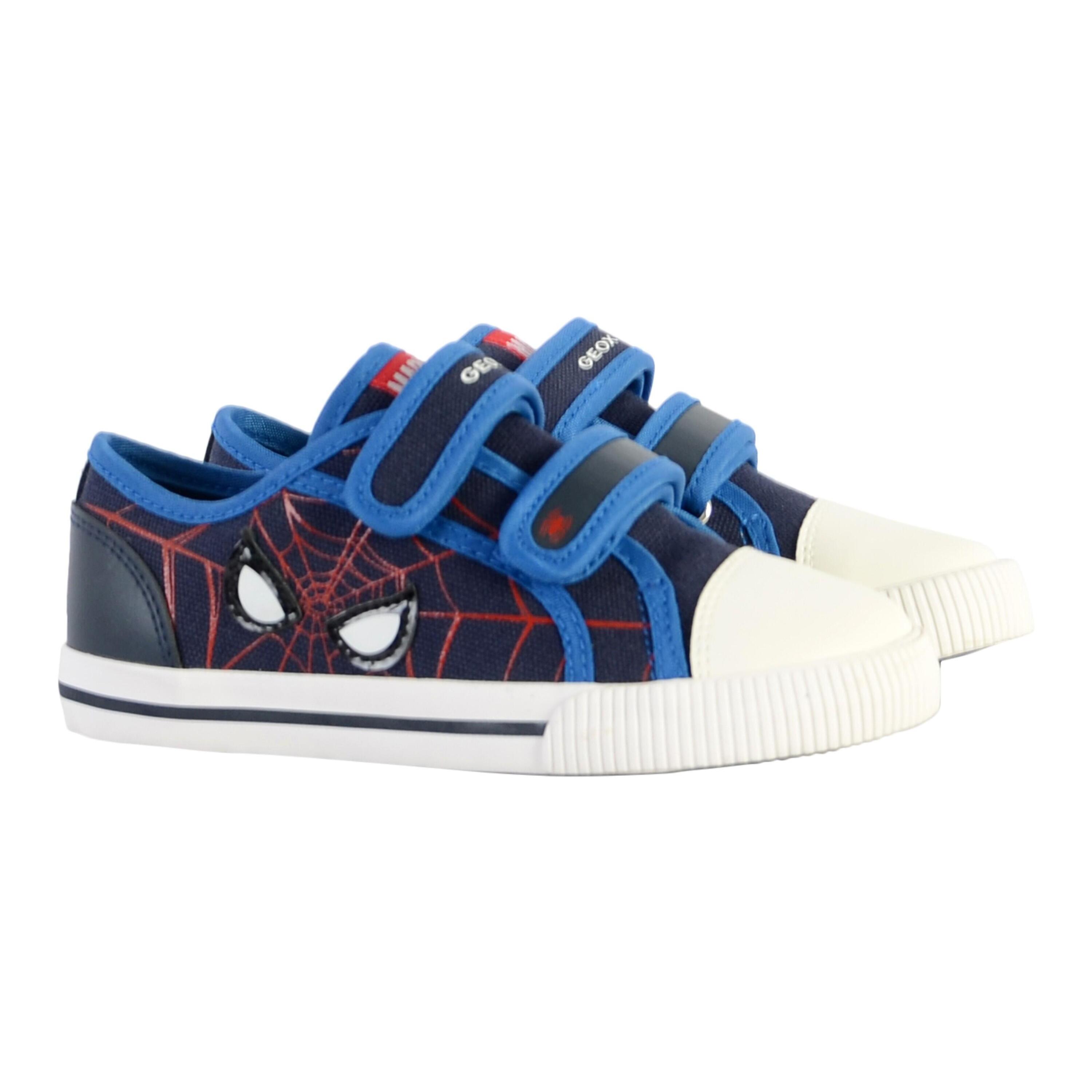 Basket à Scratch Plate Geox Enfant Kilwi Canv+Geobuck 3/5