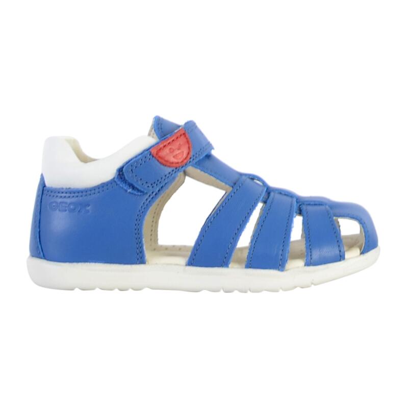 Sandale Plate Cuir Geox Enfant Macchia