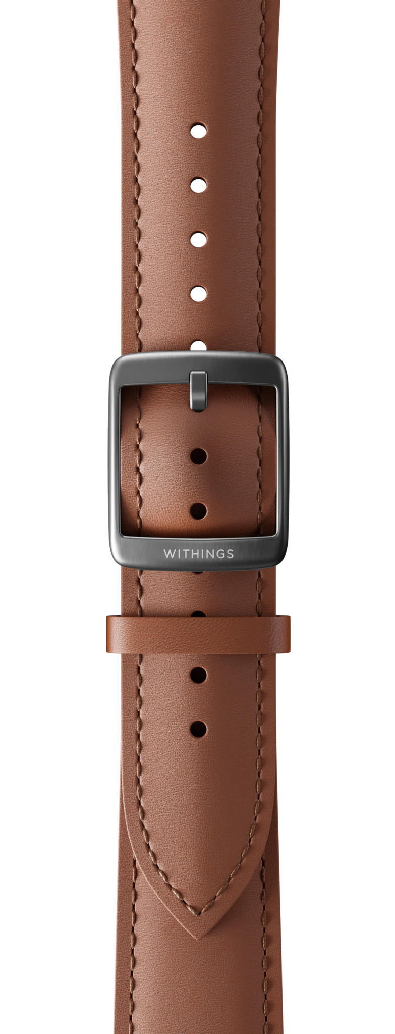 WITHINGS Pulseira de cabedal 20mm para relógio Withings Castanho