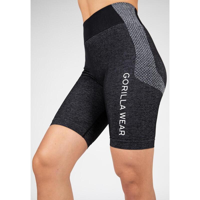 Gorilla Wear Selah Seamless Cycling Shorts - Zwart - L/XL