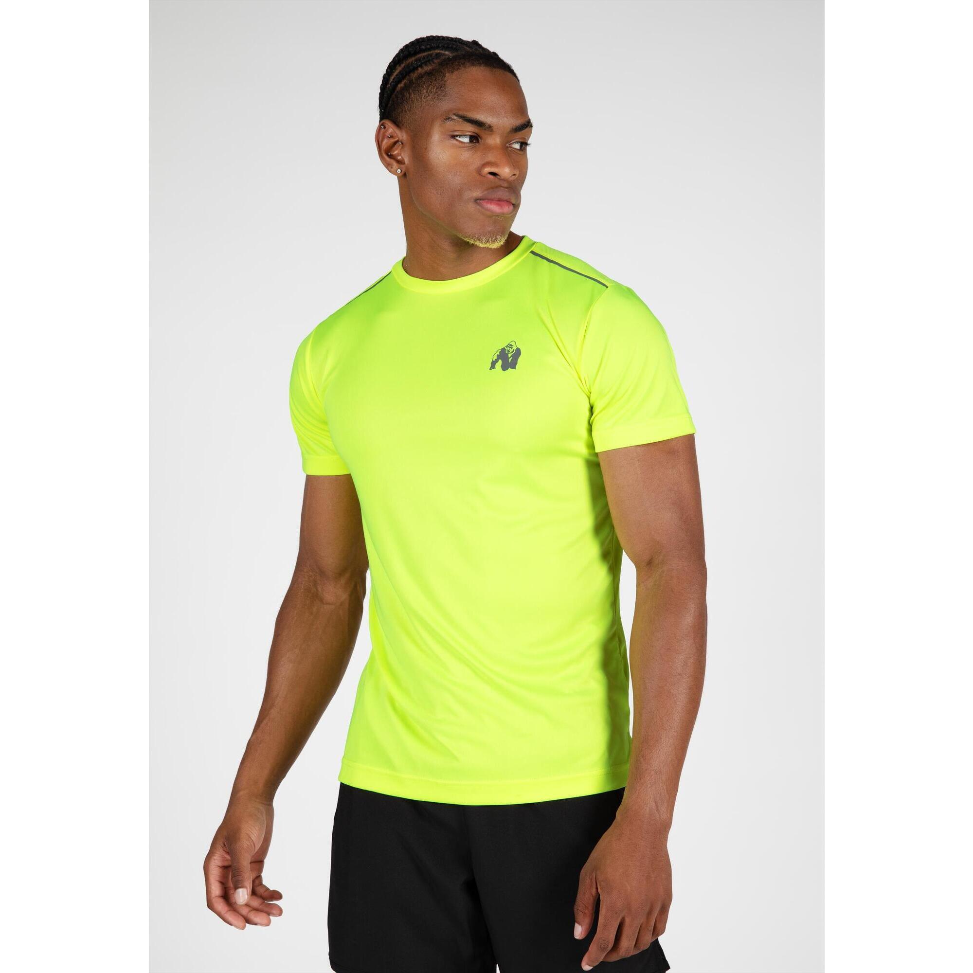 T shirt Washington Jaune fluo GORILLA WEAR Decathlon
