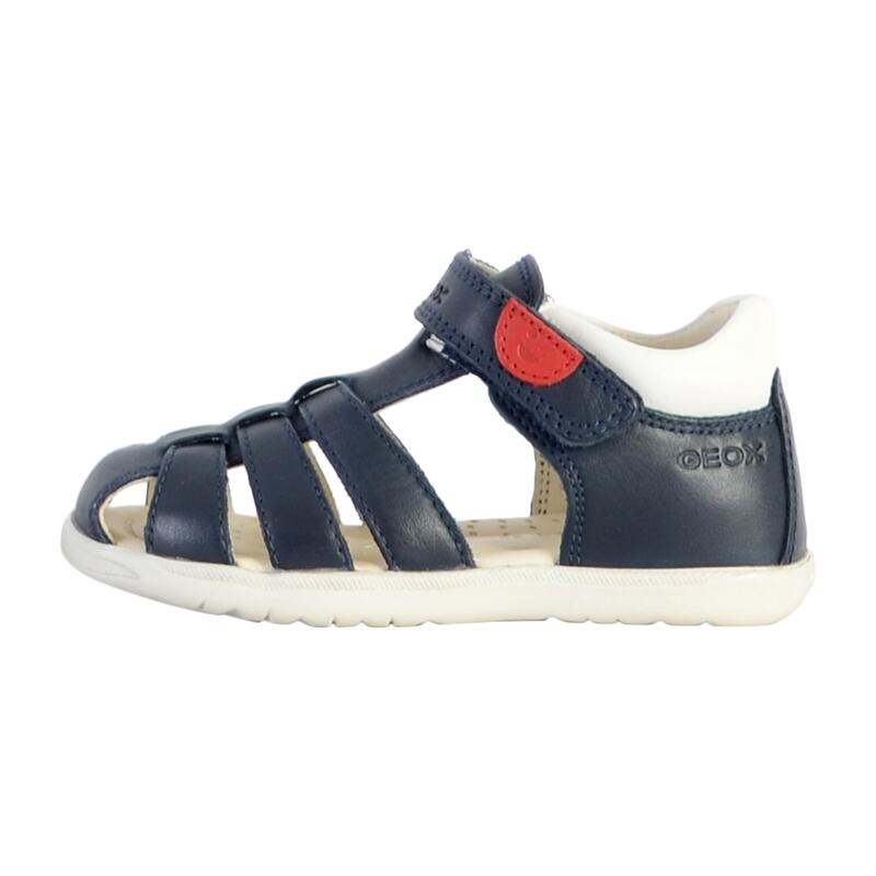 Sandale Plate Cuir Geox Enfant Macchia