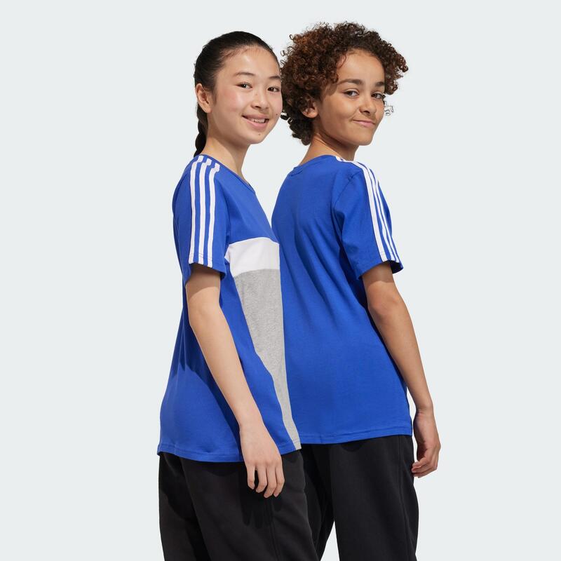 Tiberio 3-Stripes Colorblock Katoenen T-shirt Kids