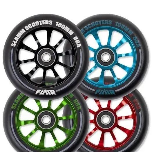 Flair 2.0 100mm Alloy Core Scooter Wheel and Bearings