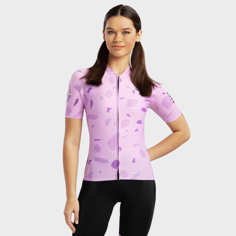 Camisola manga curta Ciclismo SIROKO M2 Bloomer Lavanda Mulher