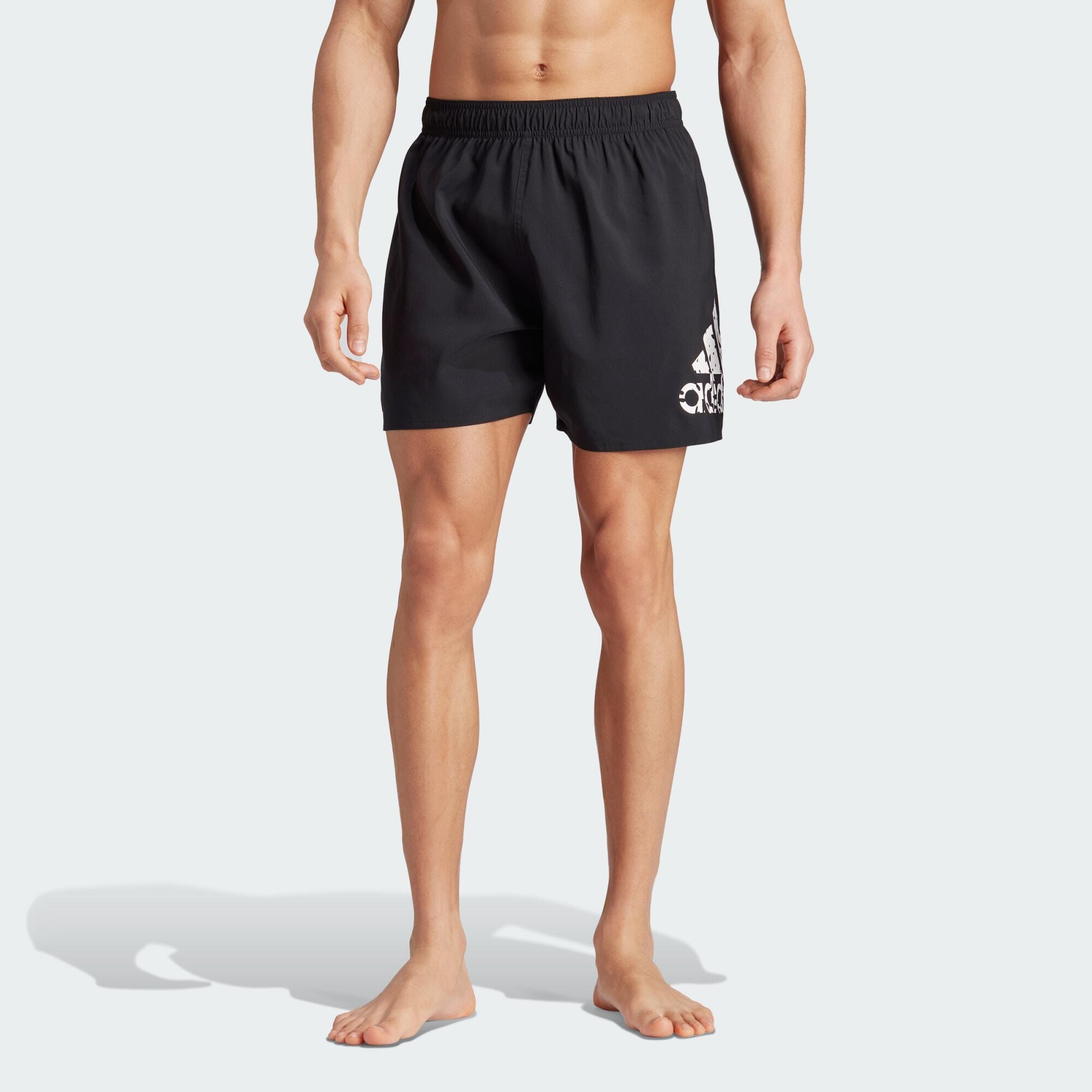 ADIDAS Big Logo CLX Short-Length Swim Shorts
