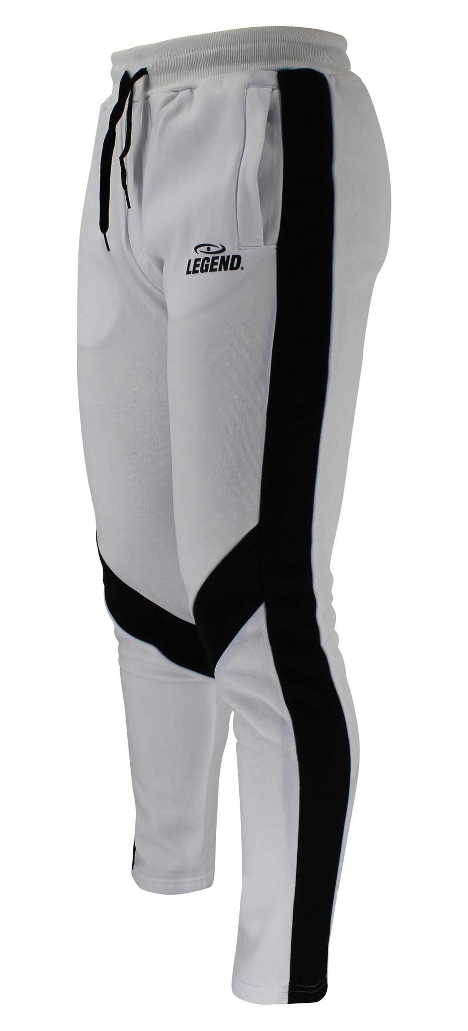 Joggingbroek dames/heren Wit Fleece Fitness en Hardlopen 4/5