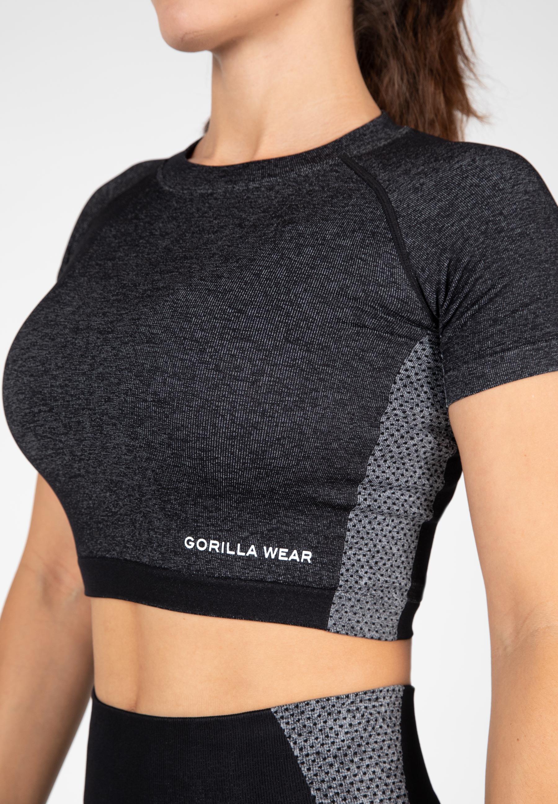 Selah Nahtlos Crop-Top - Schwarz 4/6