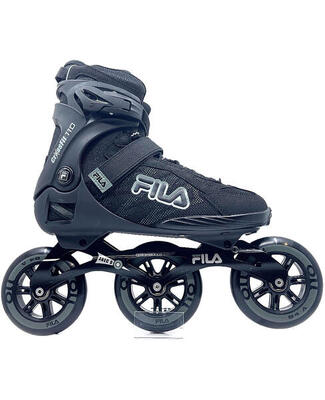 Fila crosstraining 110 tri-skates zwart met soft boots en 110mm wielen