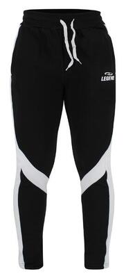 Joggingbroek dames/heren zwart fleece fitness en hardlopen