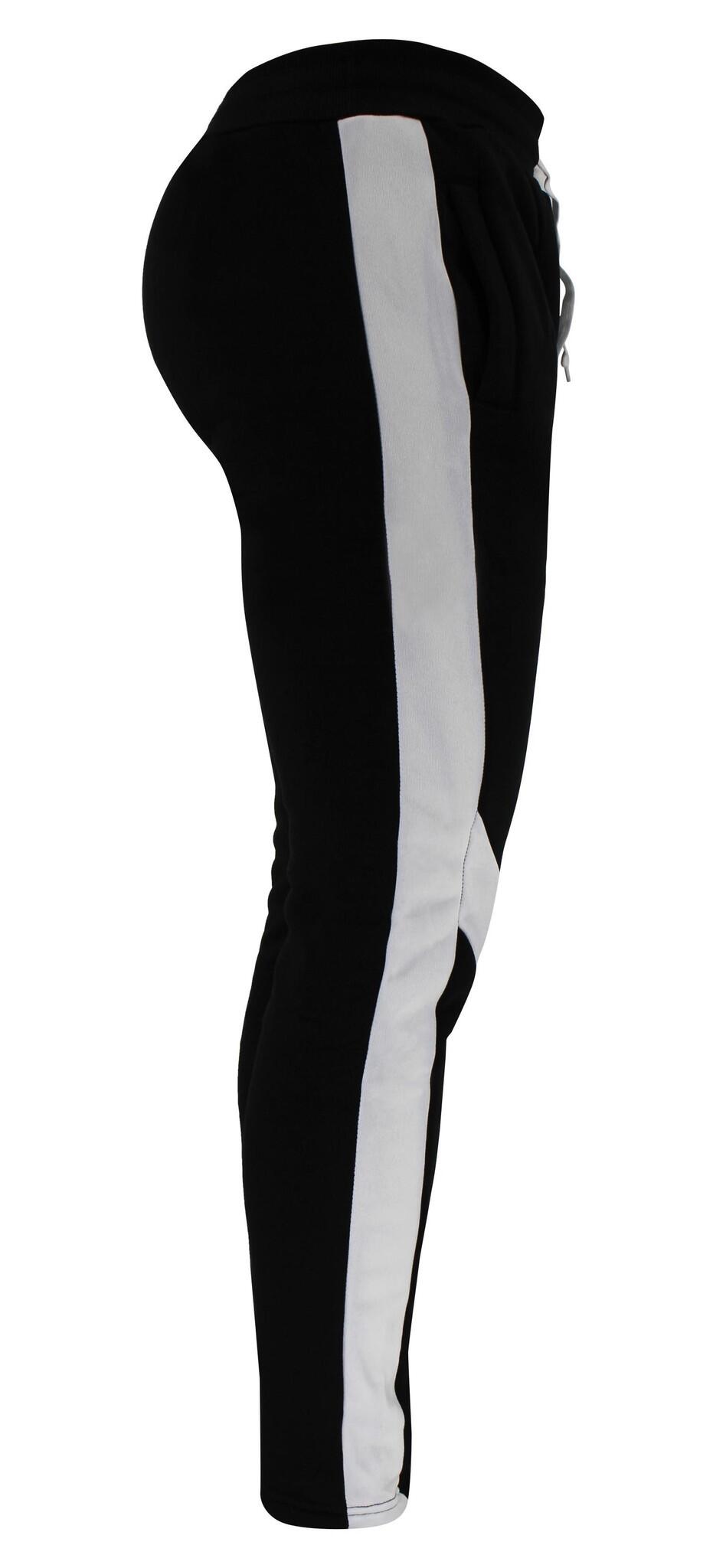 Joggingbroek dames/heren zwart Fleece Fitness en Hardlopen 2/5