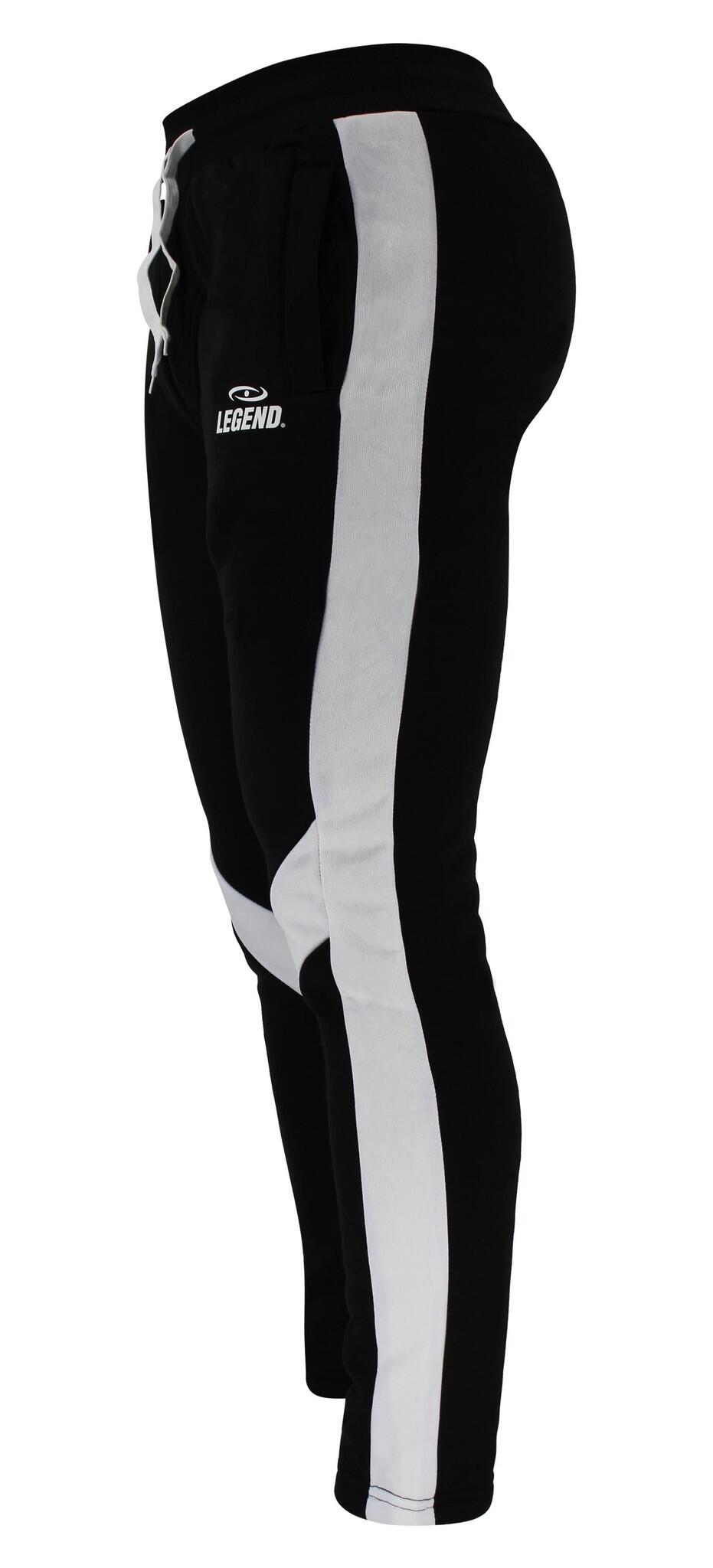 Joggingbroek dames/heren zwart Fleece Fitness en Hardlopen 4/5