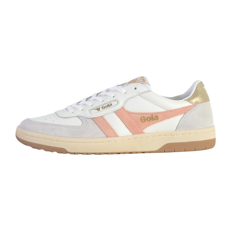 Basket Plate Cuir Gola Hawk - Femme