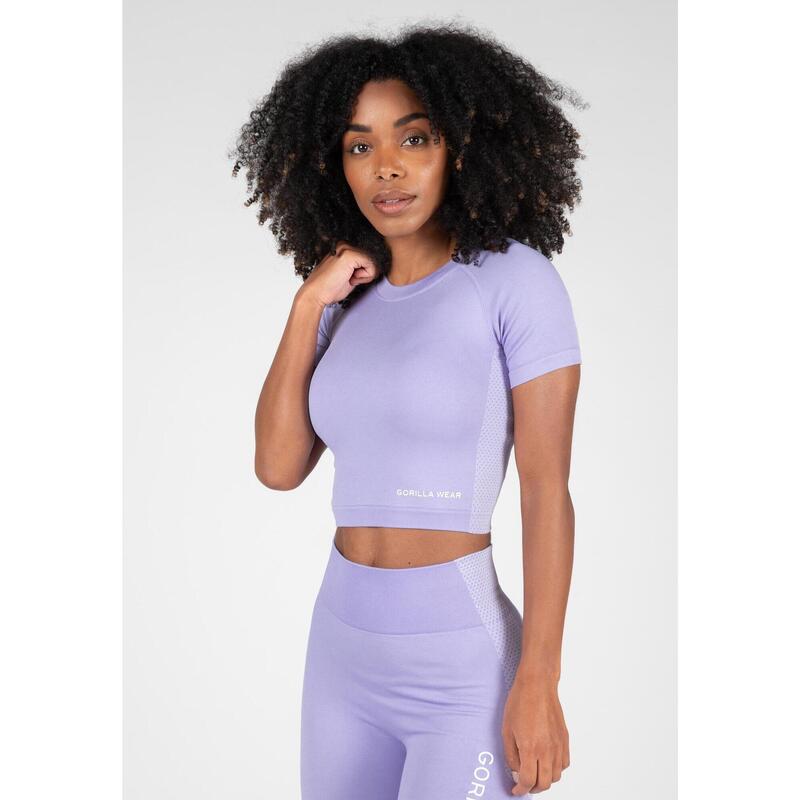 Gorilla Wear Selah Seamless Crop Top - Lila - S/M