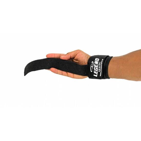 Fitness Straps Heren/Dames Zwart Power Grip - Voor Zware Lifts - Wristwrap Tech