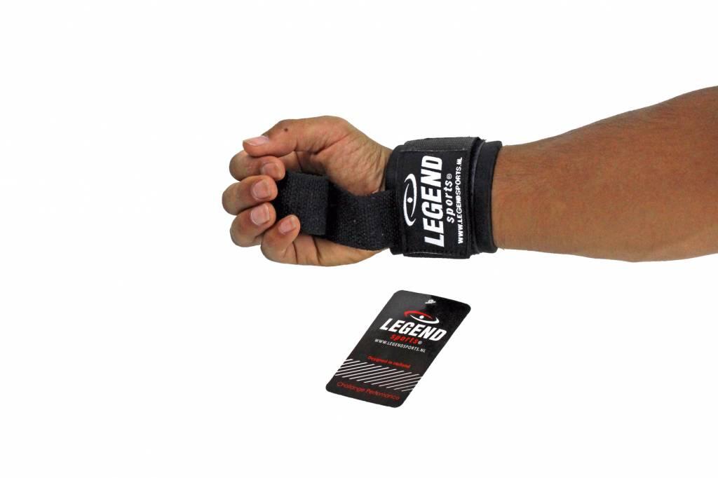 Fitness Straps Heren/Dames Zwart Power Grip - Voor Zware Lifts - Wristwrap Tech 4/5
