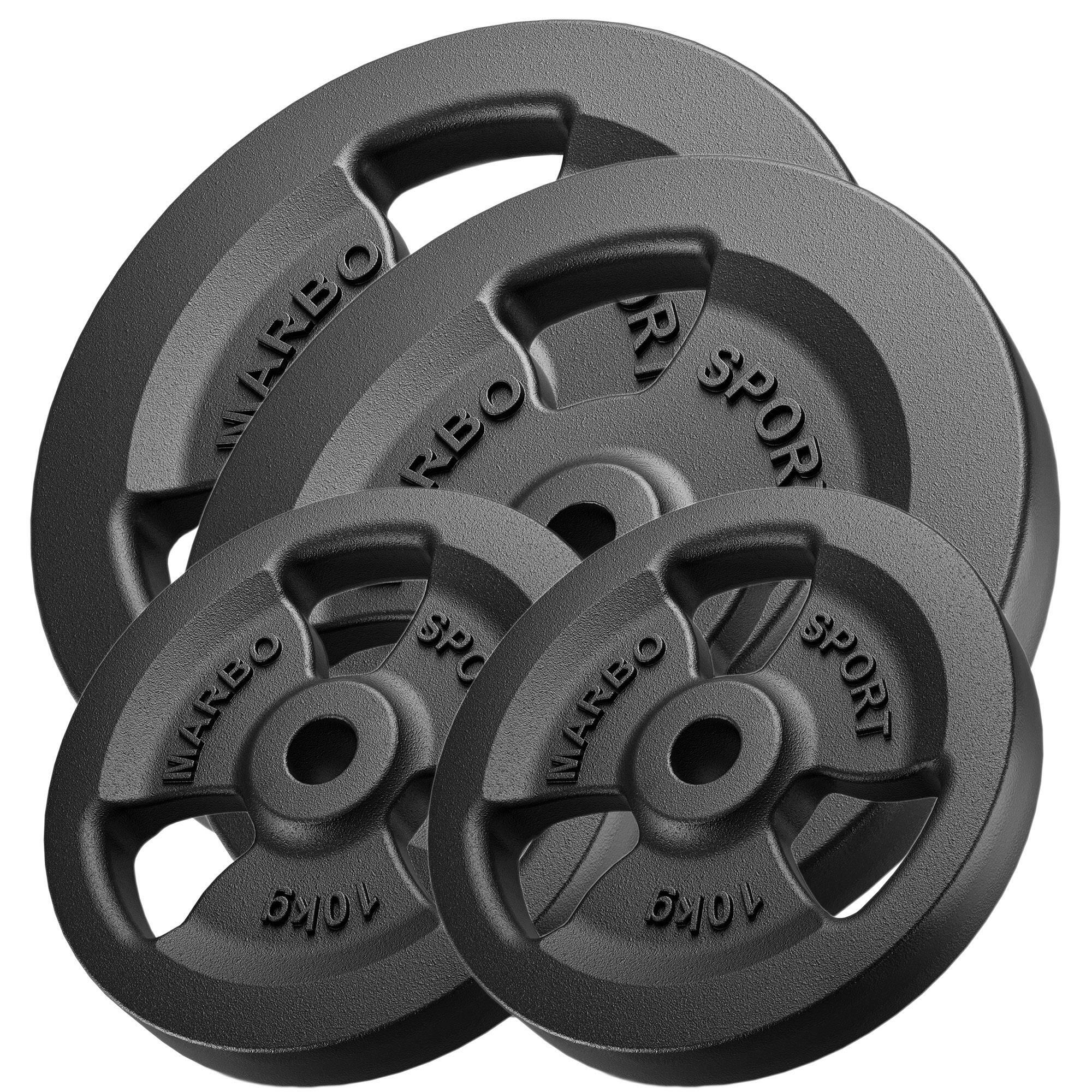 Set di pesi in ghisa Tri-Grip con foro ø31 mm 30 kg 4/4