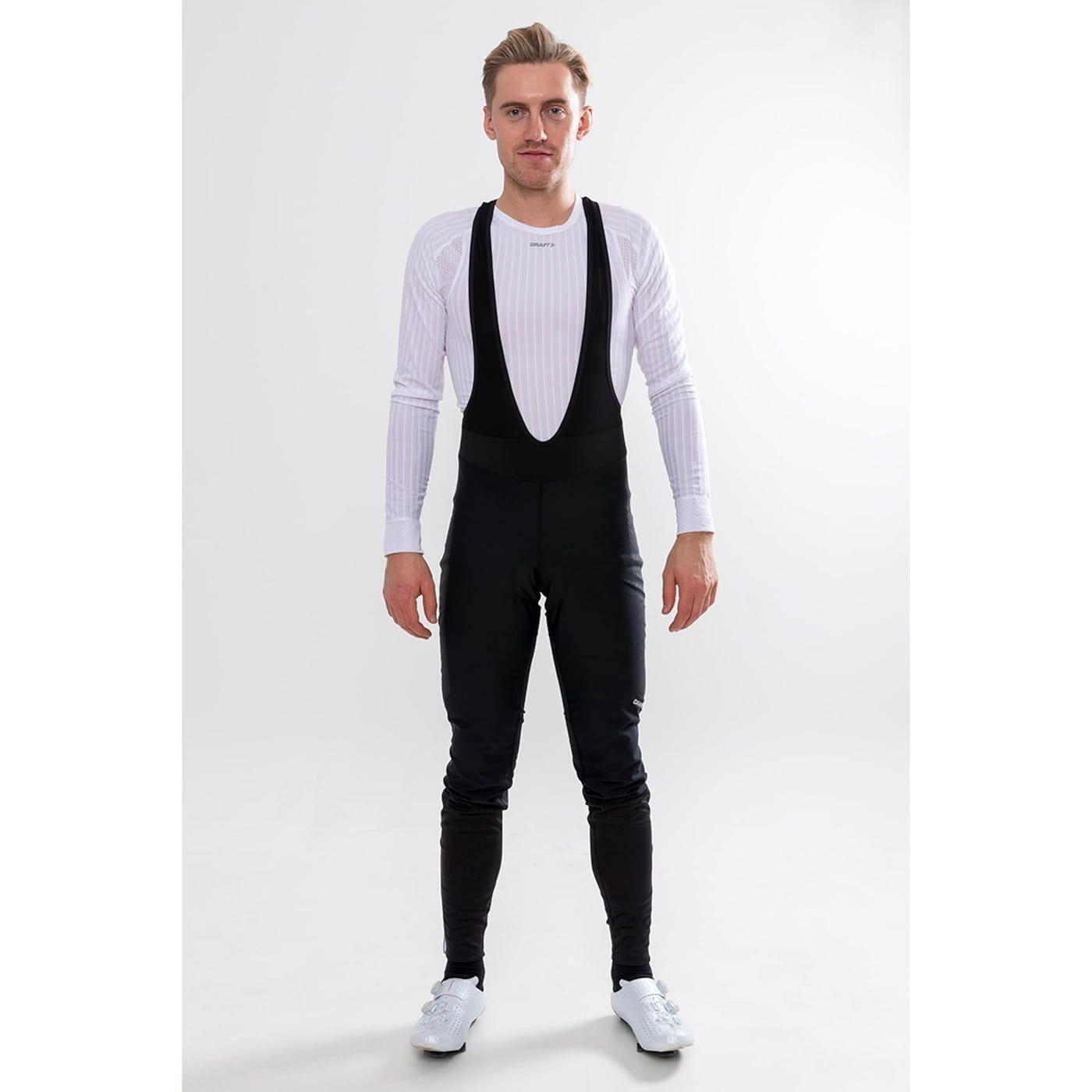 Ideal Pro Wind Bib Tights con imbottitura M - Nero 6/7