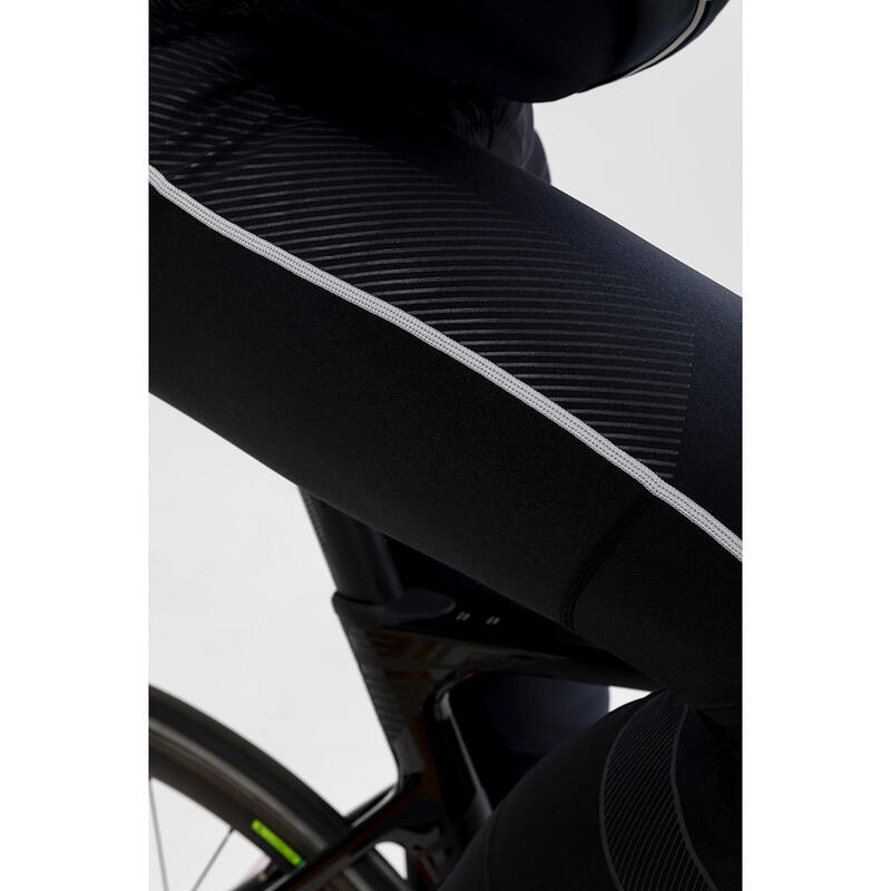 Ideal Pro Wind Bib Tights met zeem M - Zwart