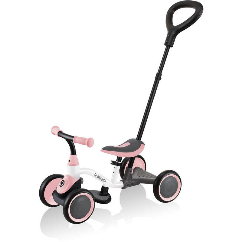 Trottinette draisienne / Quadricycle  Learning Bike 3in1  blanc-pastel Rose