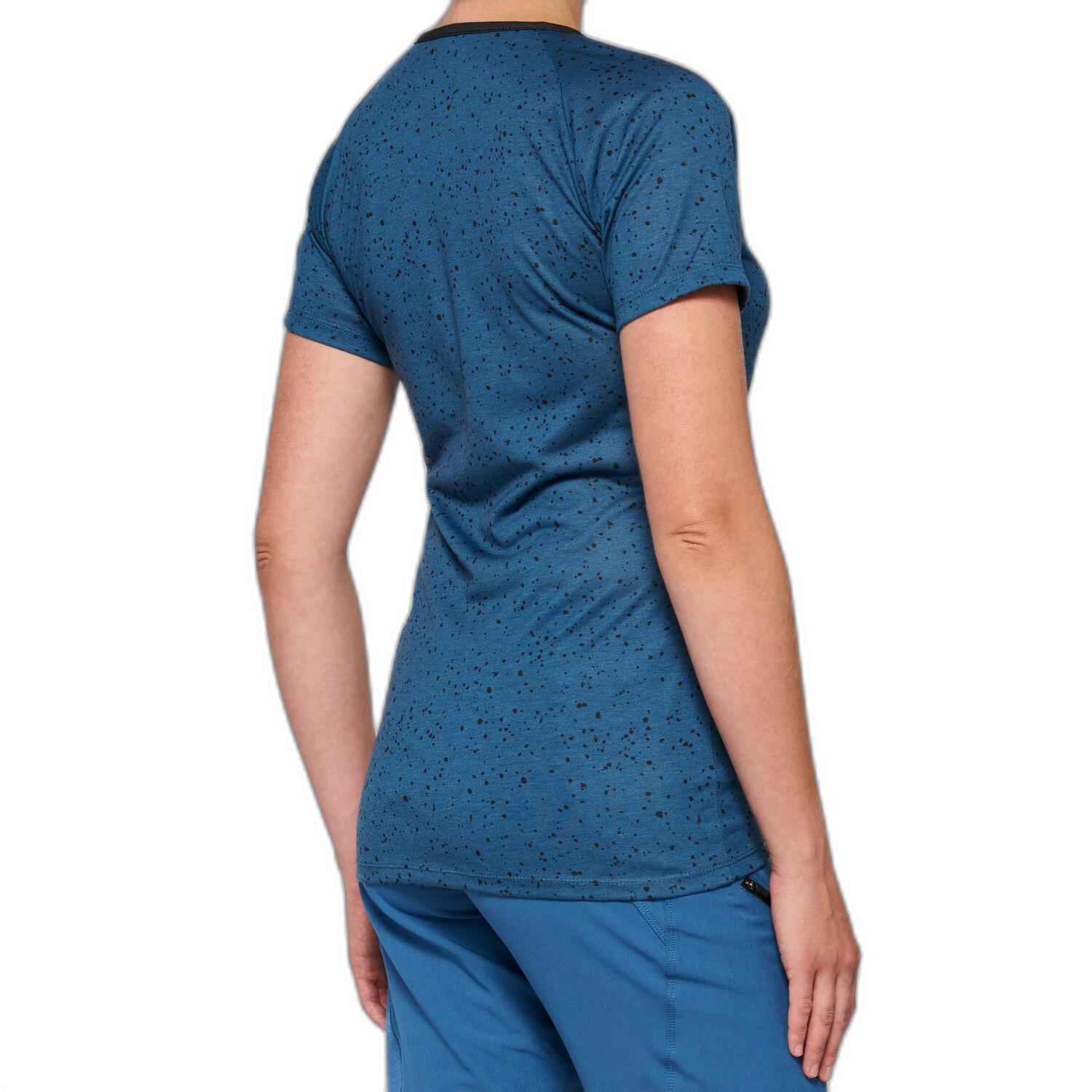 100% Airmatic Womens Short Sleeve Jersey Slate Blue L 3/3