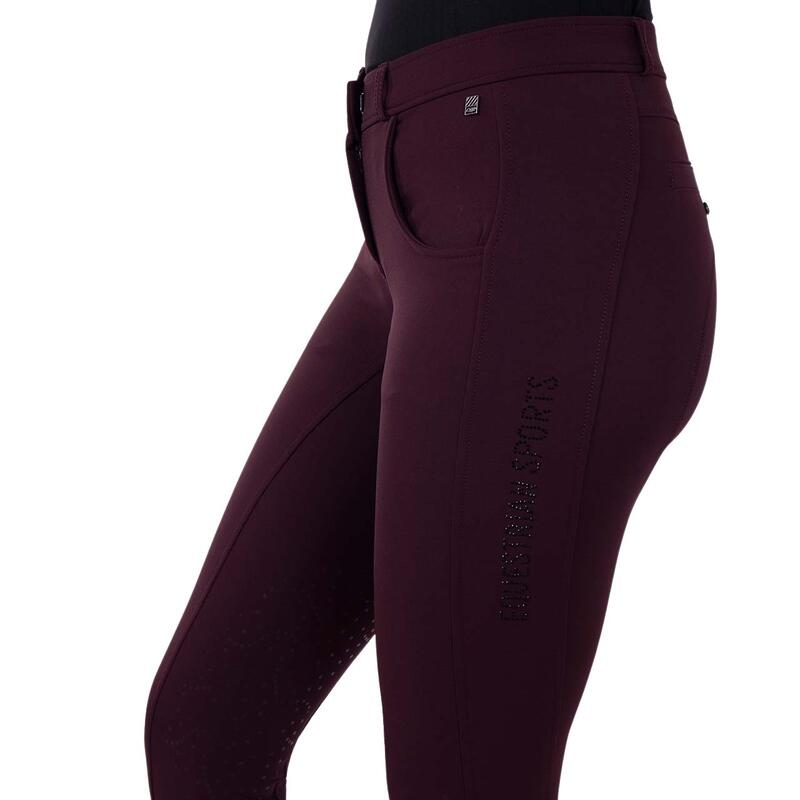 Pantalon équitation basanes grip femme QHP Mireille