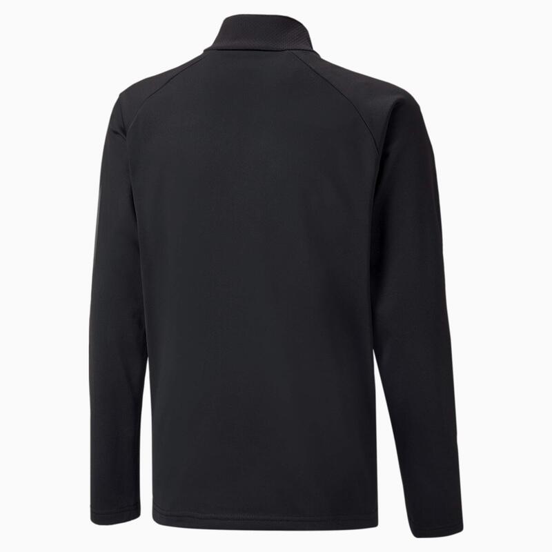 echipaLIGA Quarter-Zip Fotbal Top Tineret PUMA Black White