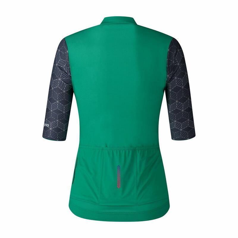 SHIMANO W's YURI Korte Mouw Jersey, Groen