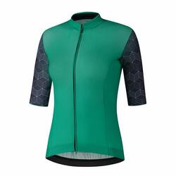 SHIMANO W's YURI Korte Mouw Jersey, Groen