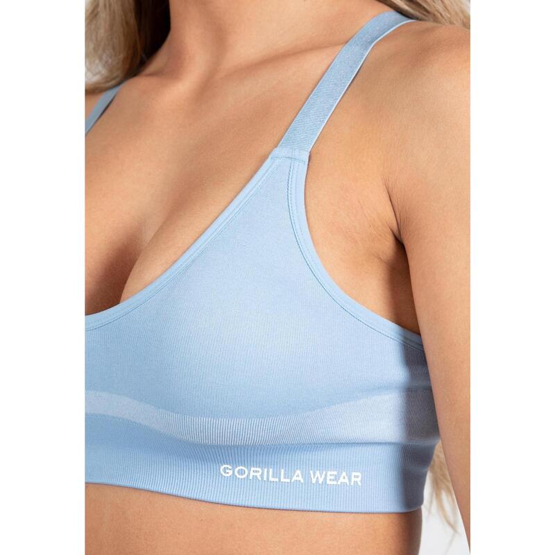 Selah Sans couture Soutien-gorge de sport ight Bleu /L