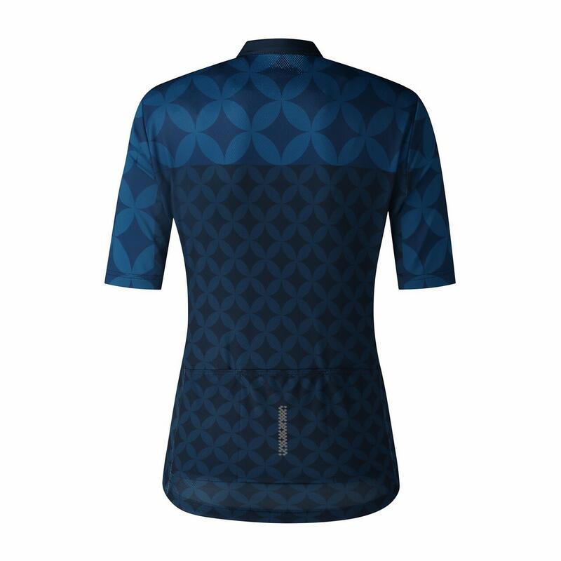 SHIMANO W's MIZUKI Short Sleeve Jersey,   Navy