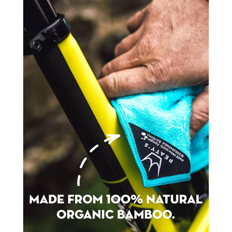 Chiffons de nettoyage pour vélos en bambou