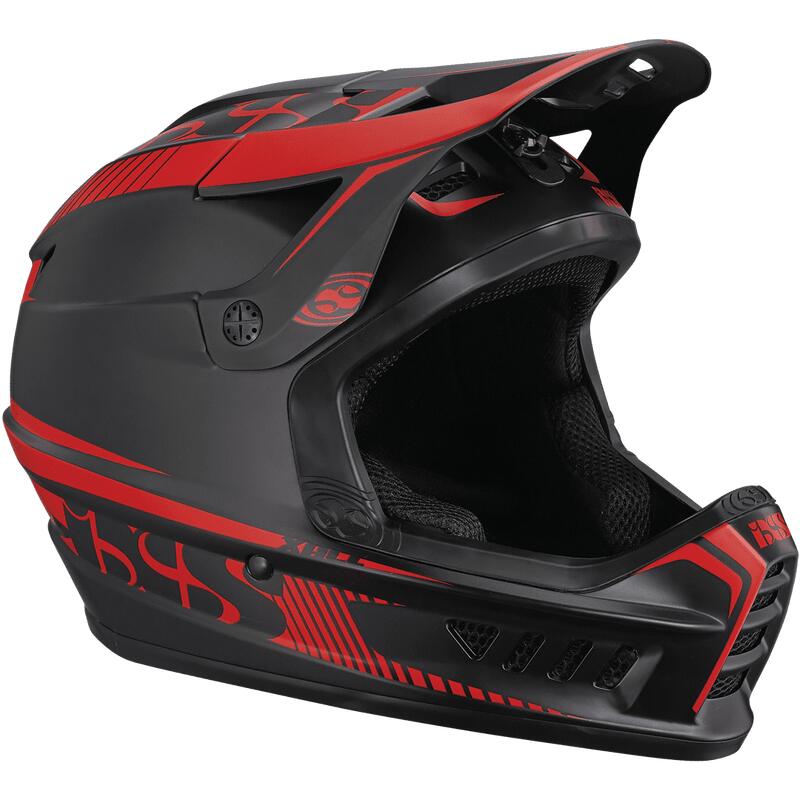 Casque Xact Fullface - noir/rouge fluo