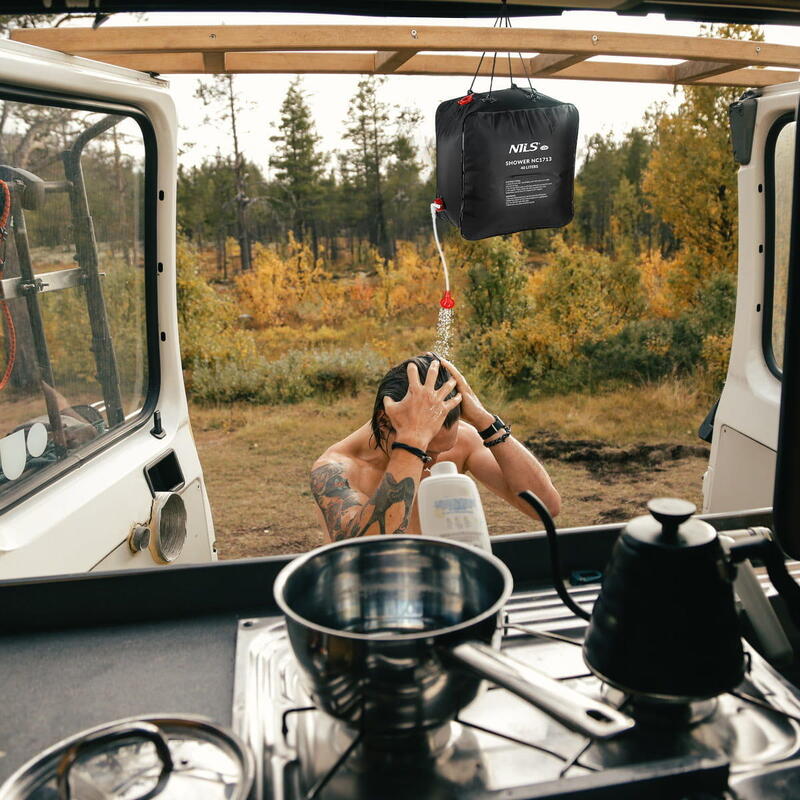 Kempingová solární sprcha NILS Camp NC1713 40L