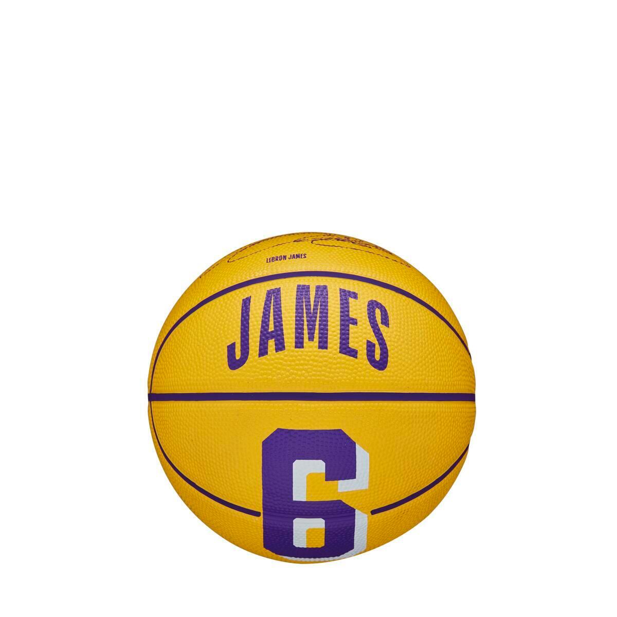 Ballon de basket Wilson NBA Player Icon LeBron James Mini Ball 6/6