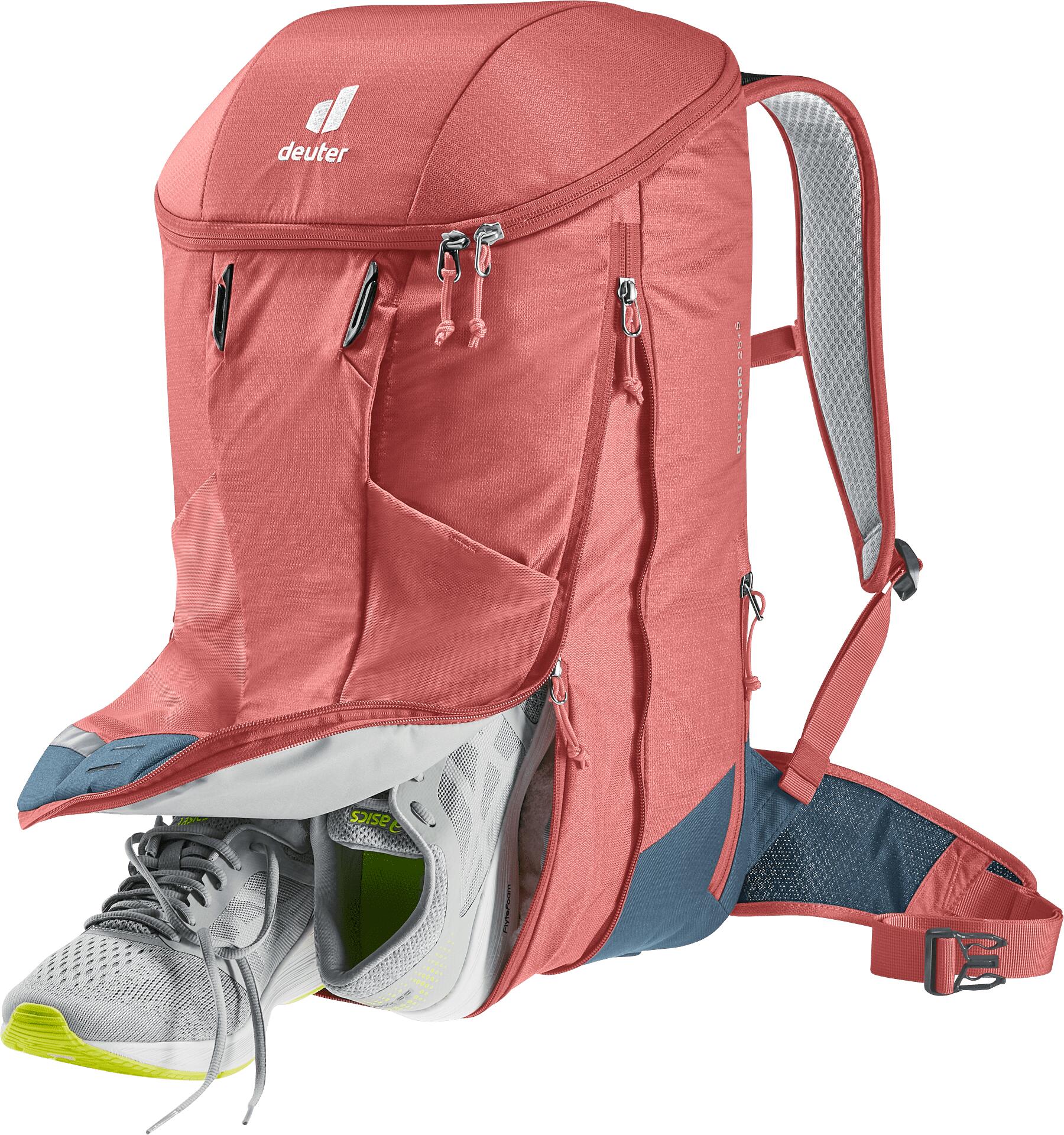 Deuter Rotsoord 25+5 mochila roja/marrón Airstripes 15" (respirante) 7/7