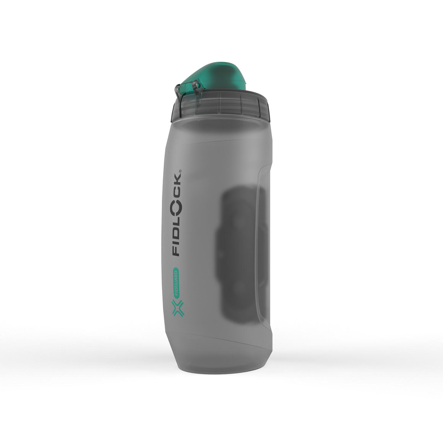 Bottiglia 590 Antibatterica + Base per bicicletta - grigio/turchese 3/7