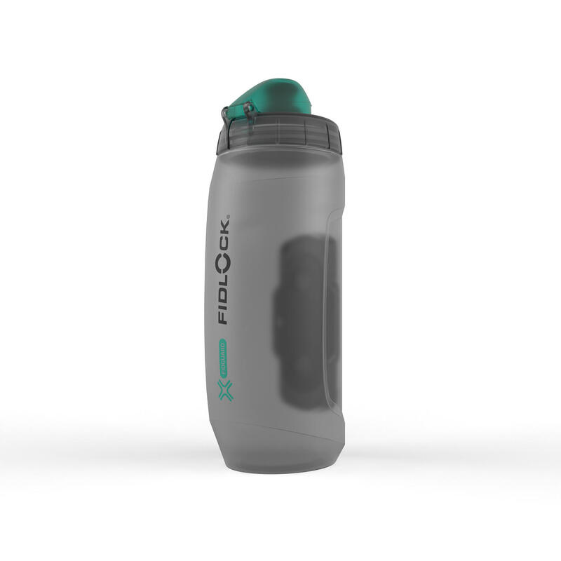 Bottle 590 Antibacterial + Bike Base - gris/turquoise