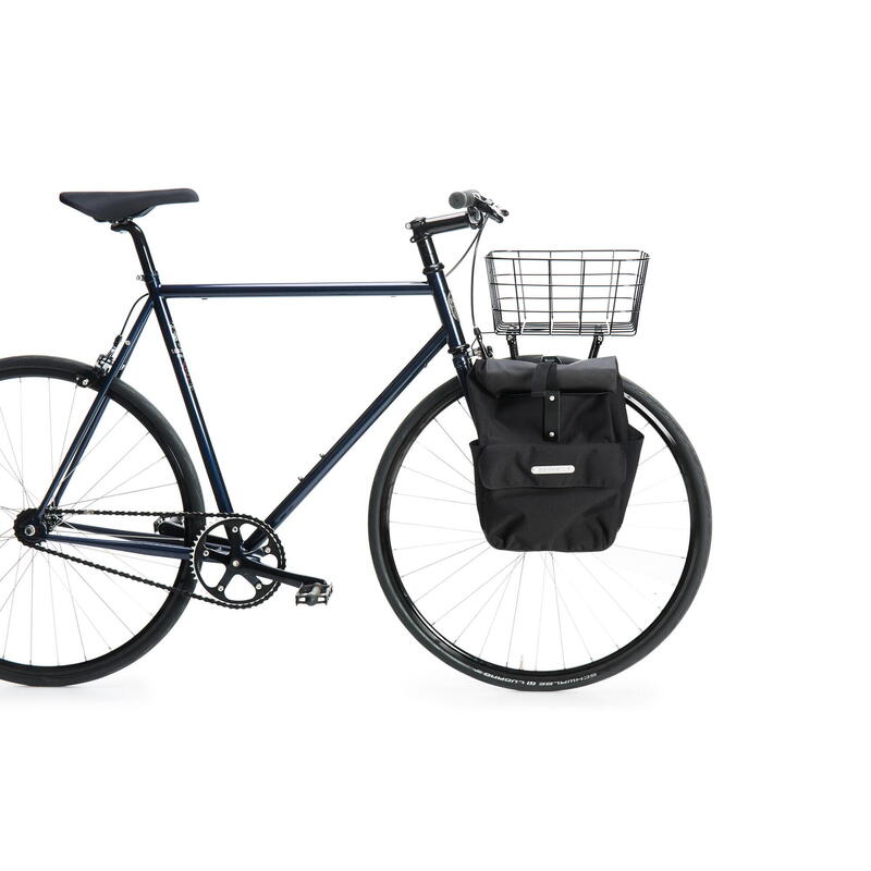 Bagaj pentru bicicletă - Coș din oțel inoxidabil negru - Pelago
