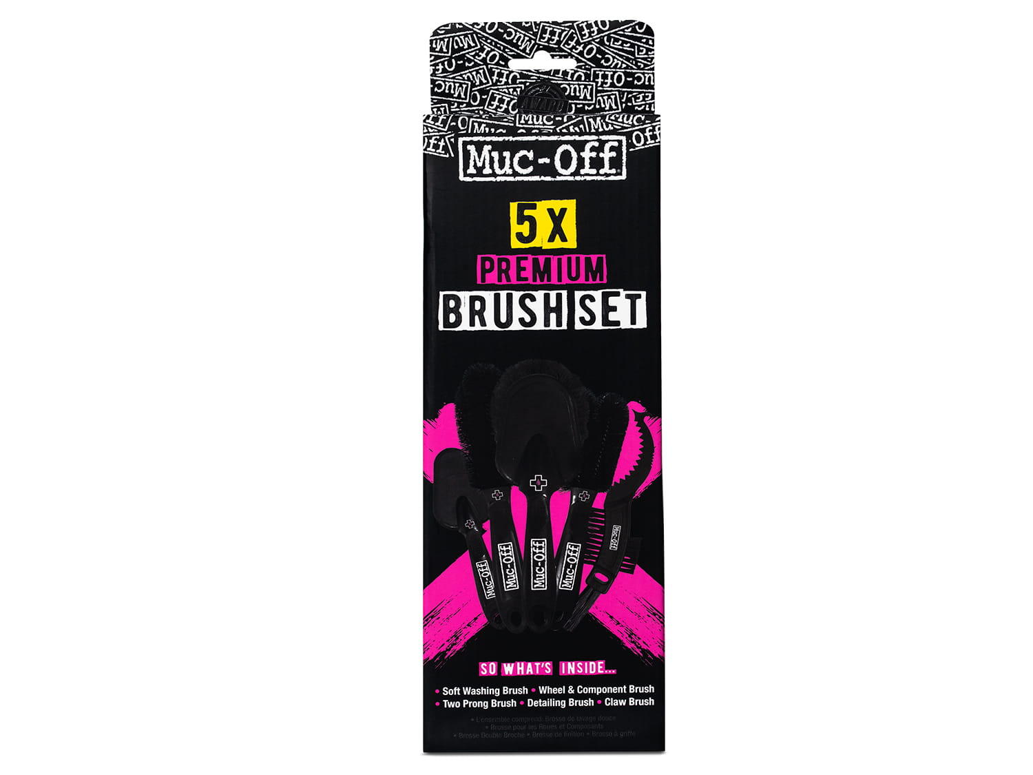 Muc-Off Premium Bicycle Cleaning Brush Kit - 5 x Brushes 7/7